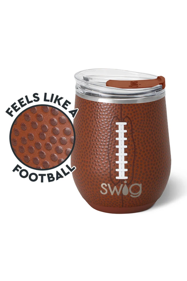 Modern Stemless Wine Tumbler - Football