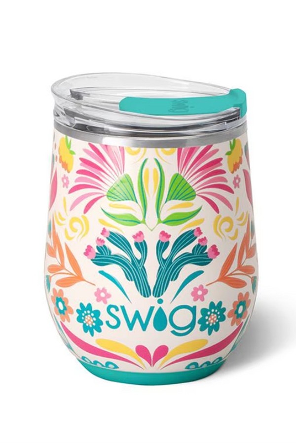 Modern Stemless Wine Tumbler - Baja Bloom