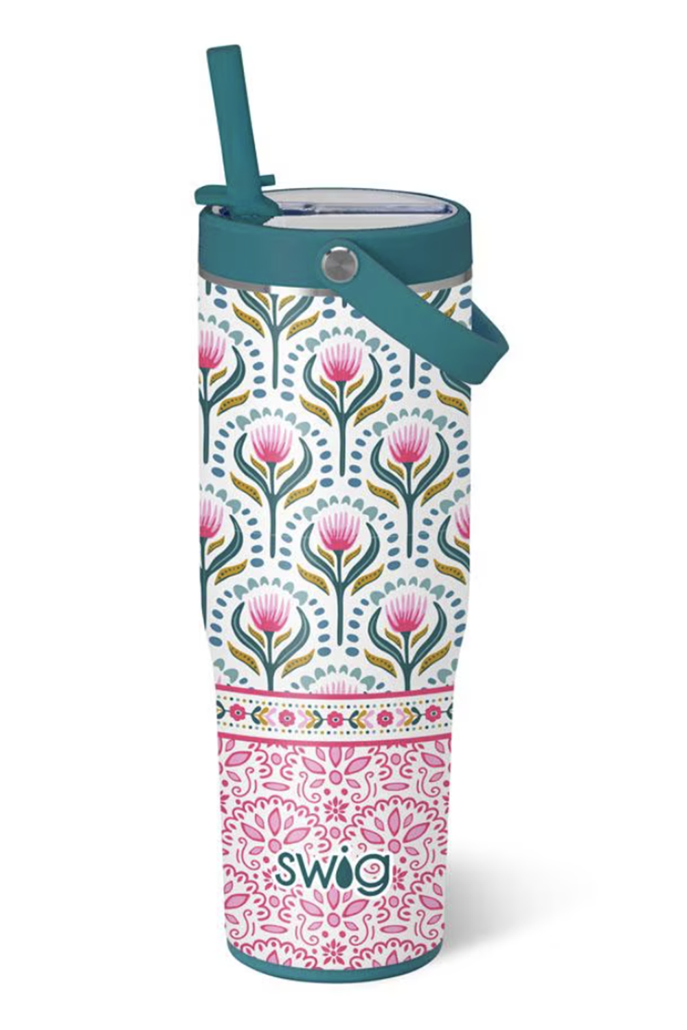 Swig Leakproof To-Go Tumbler - Lotus Bloom