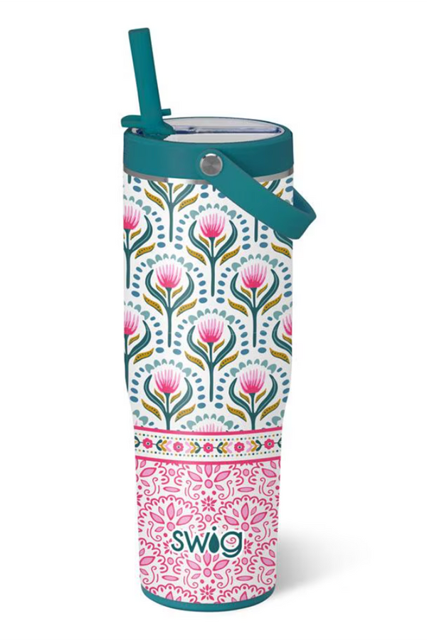 Swig Leakproof To-Go Tumbler - Lotus Bloom