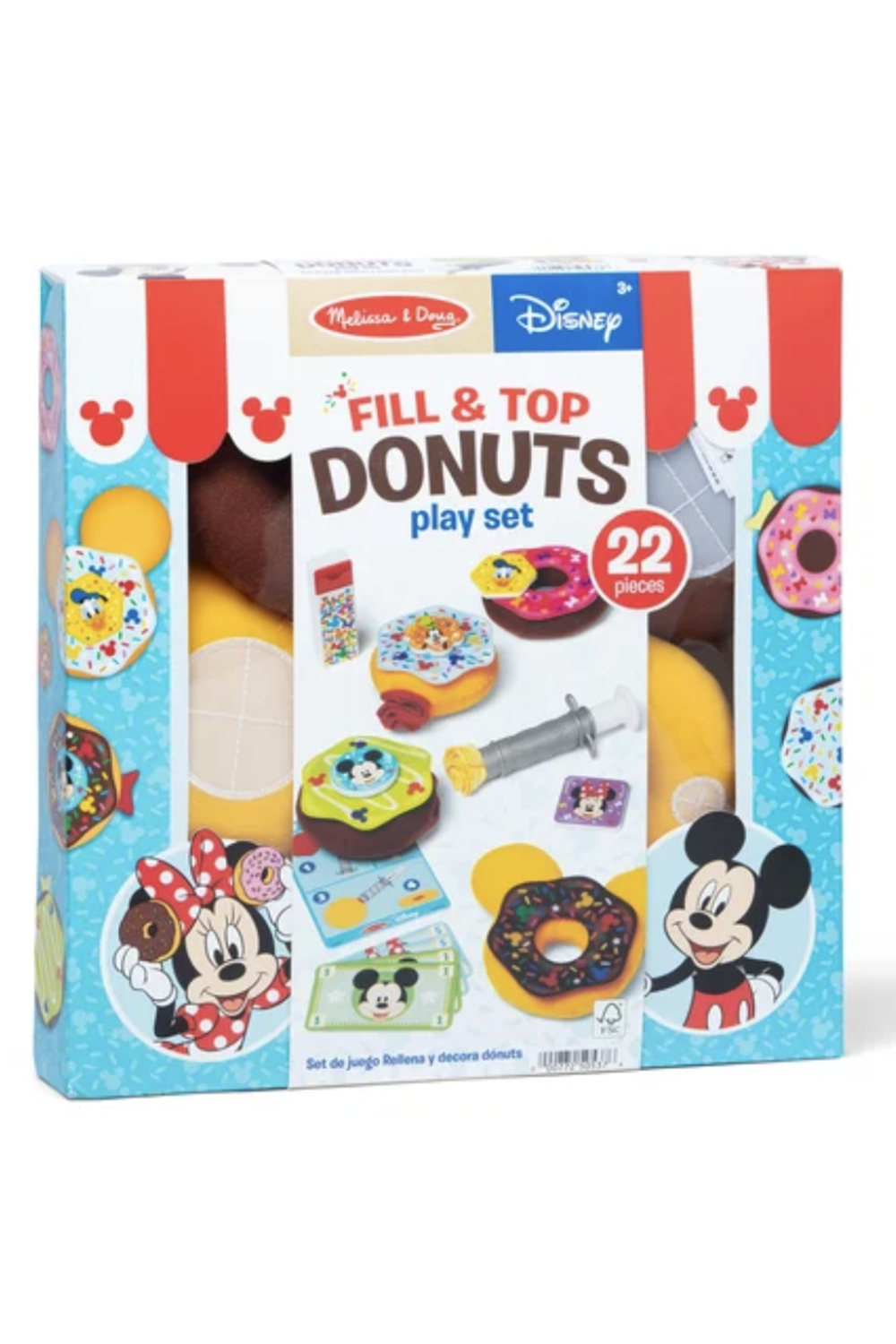 MD Disney Fill and Top Character Donut Play Set