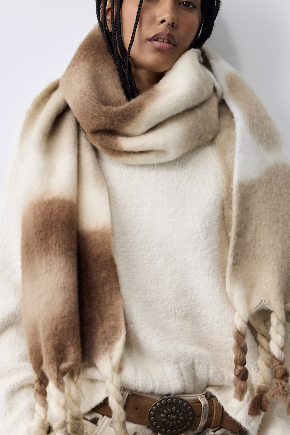 FP Winter Days Blanket Scarf - Oat Combo