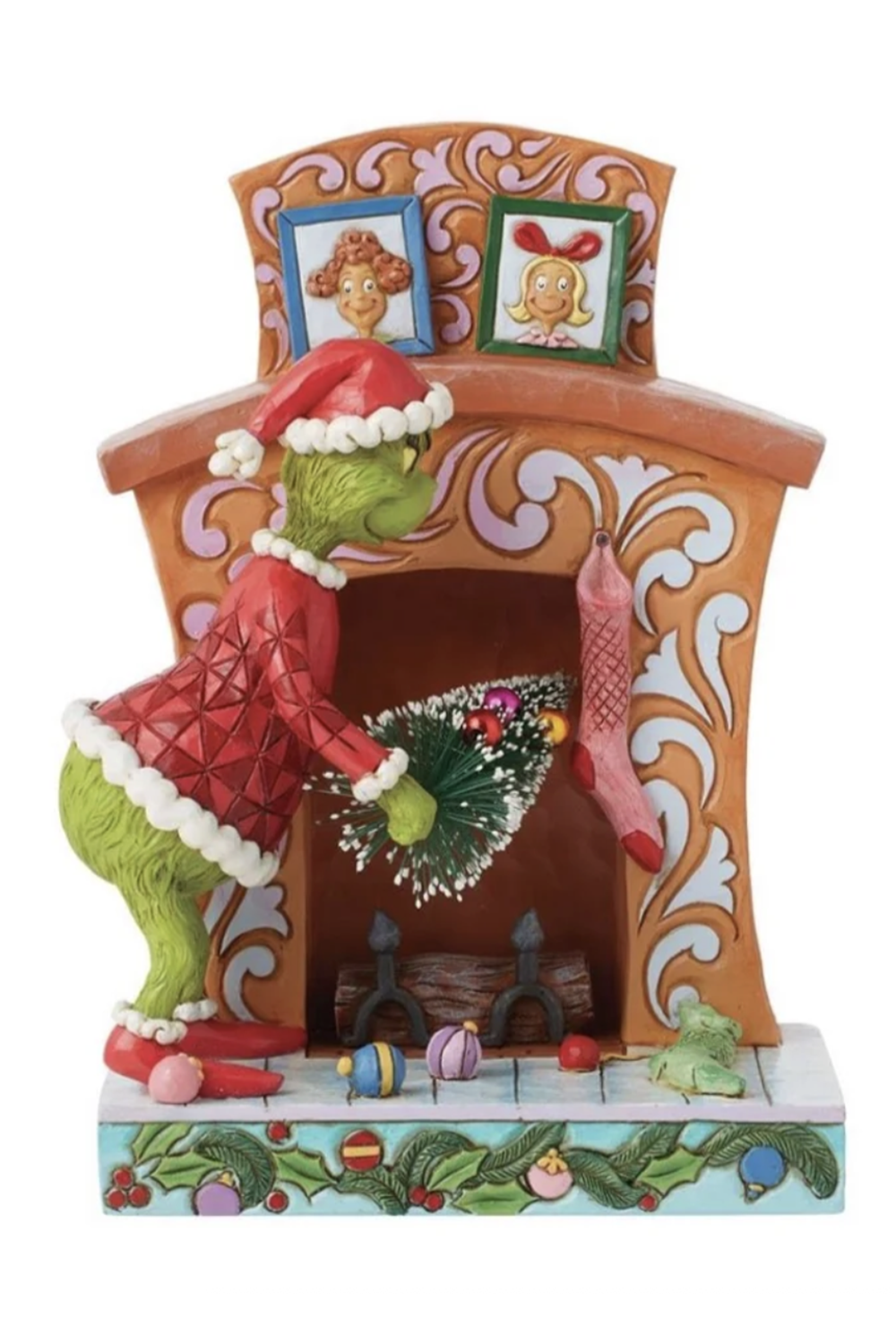 Jim Shore Figure - Grinch Pushing Tree