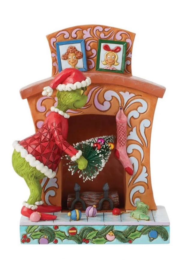 Jim Shore Figure - Grinch Pushing Tree