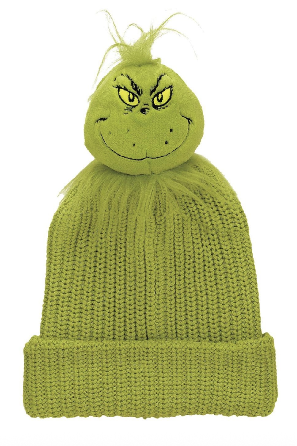 Grinch PomPom Stocking Beanie Hat