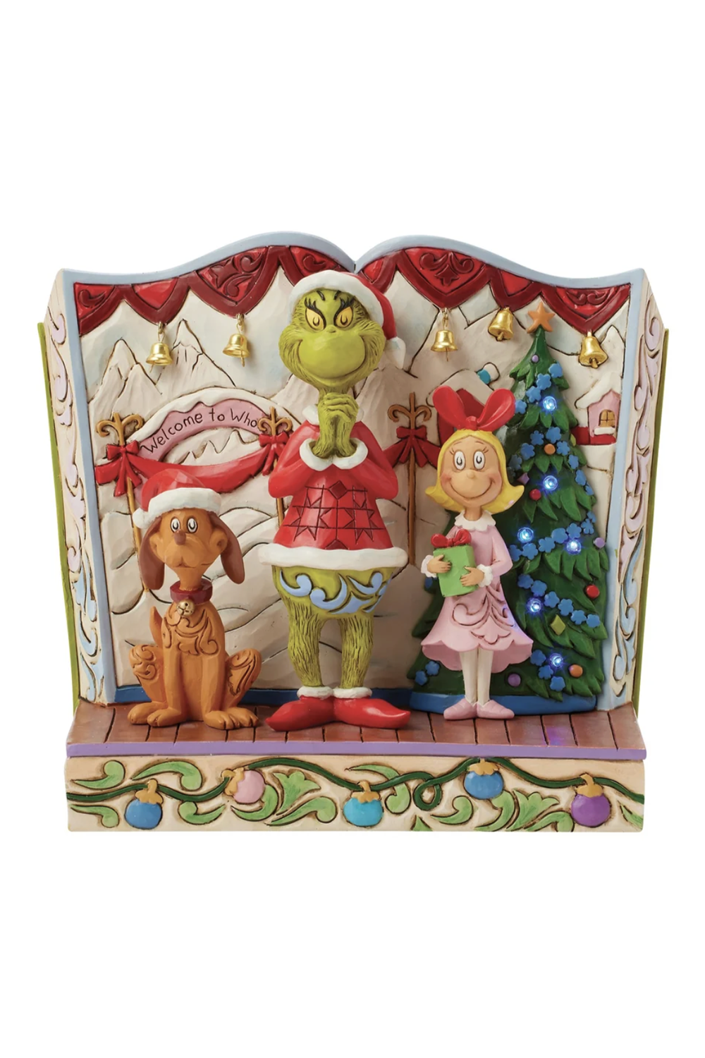Jim Shore Figure - Grinch with Max and Cindy
