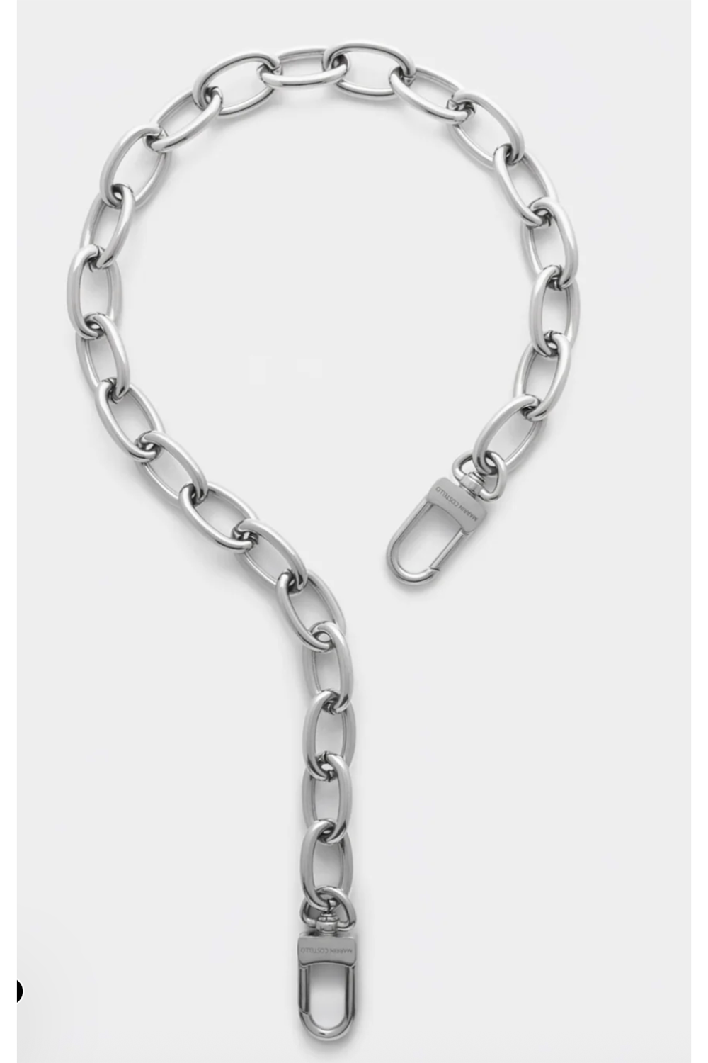 Iris Lariat Necklace - Silver