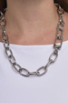 Iris Lariat Necklace - Silver