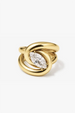 Cobra Marquise Ring - Gold