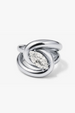 Cobra Marquise Ring - Silver