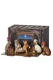 Cat Nativity Set with Fold-Out Stable Display Box