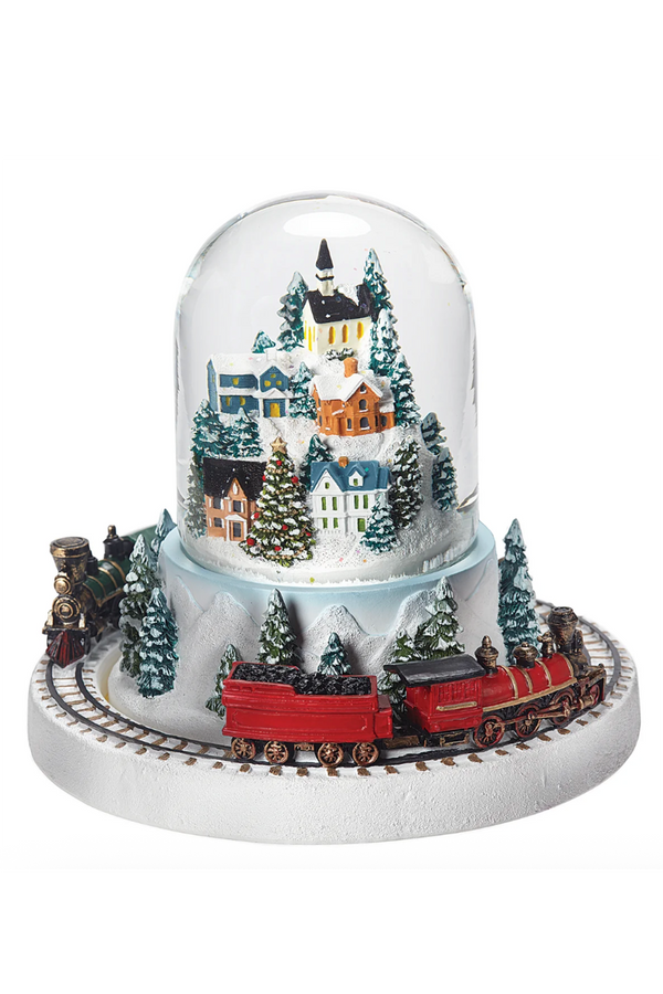 RM Glitterdome Musical The Holiday Express with Rotating Train