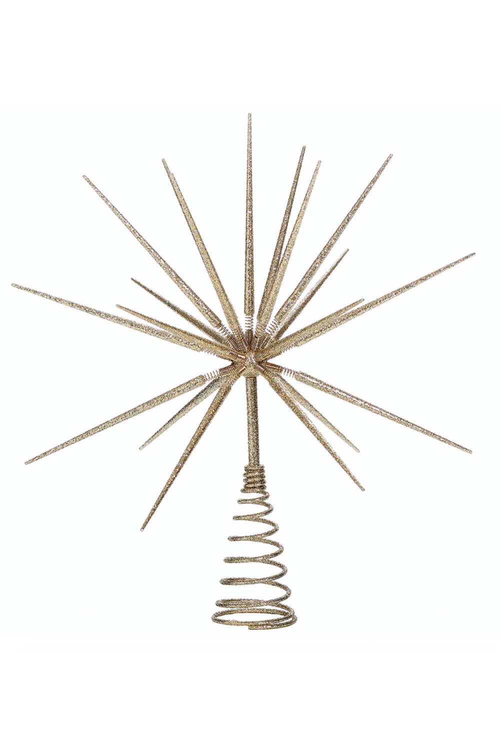 RM Burst Treetopper with Spikes on Spring - Gold