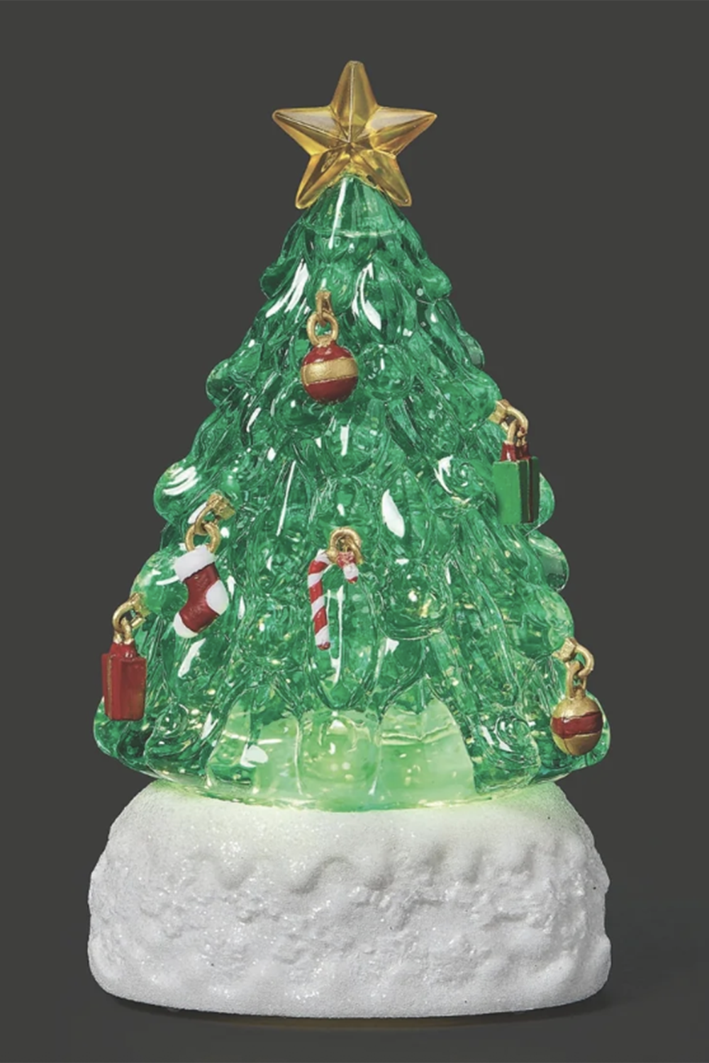 RM Lighted Mini Green Tree with Ornaments