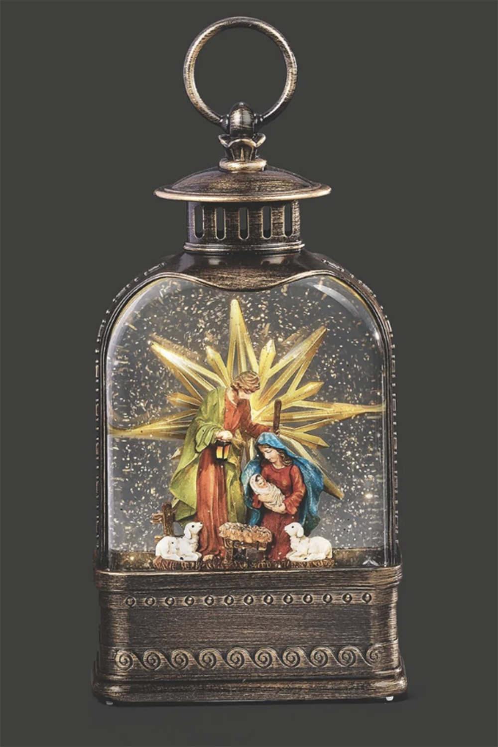 RM Lighted Holy Family Nativity & Star Lantern