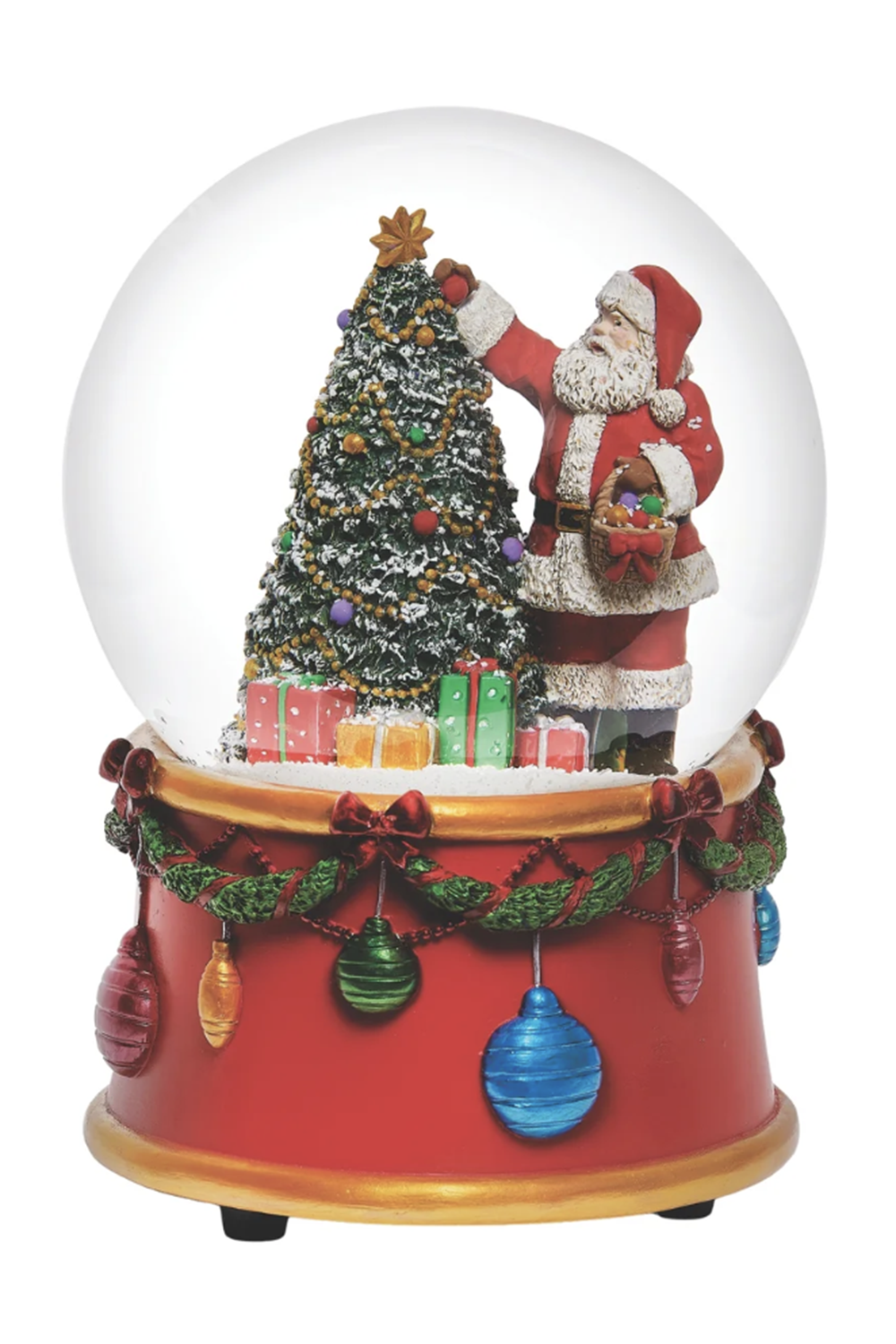RM Glitterdome Santa Decorating Tree & Ornament Base