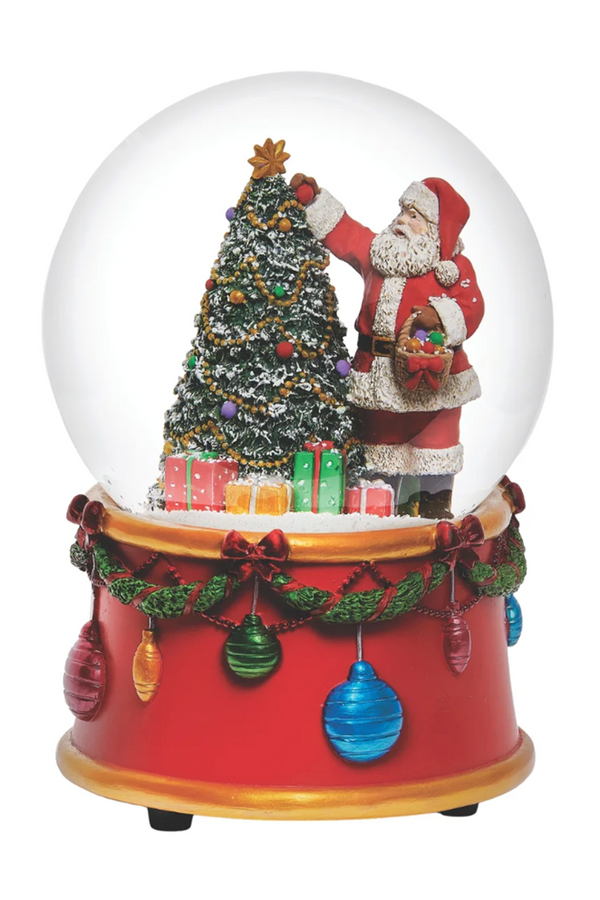 RM Glitterdome Santa Decorating Tree & Ornament Base