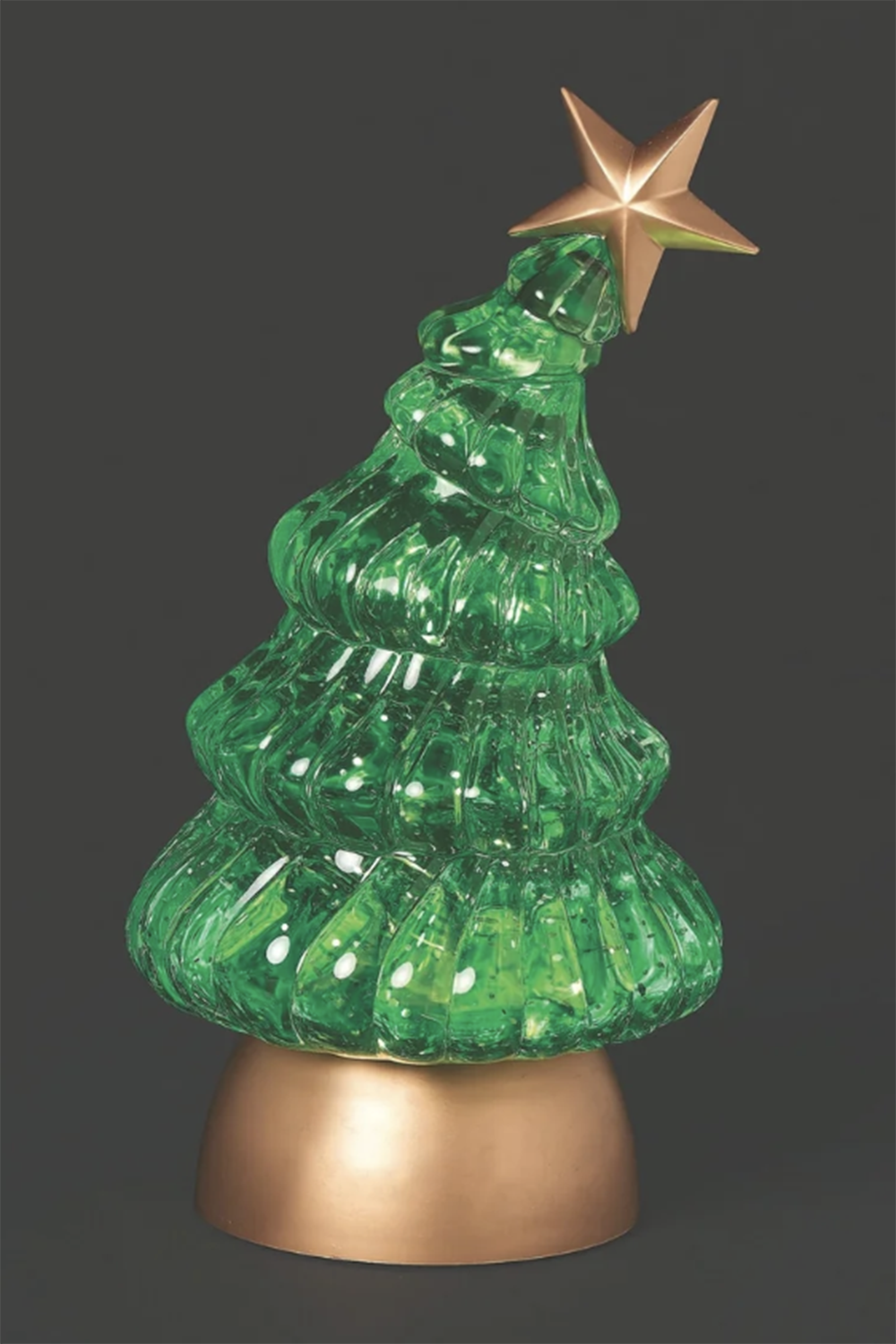RM Lighted Swirl Curved Tree with Star