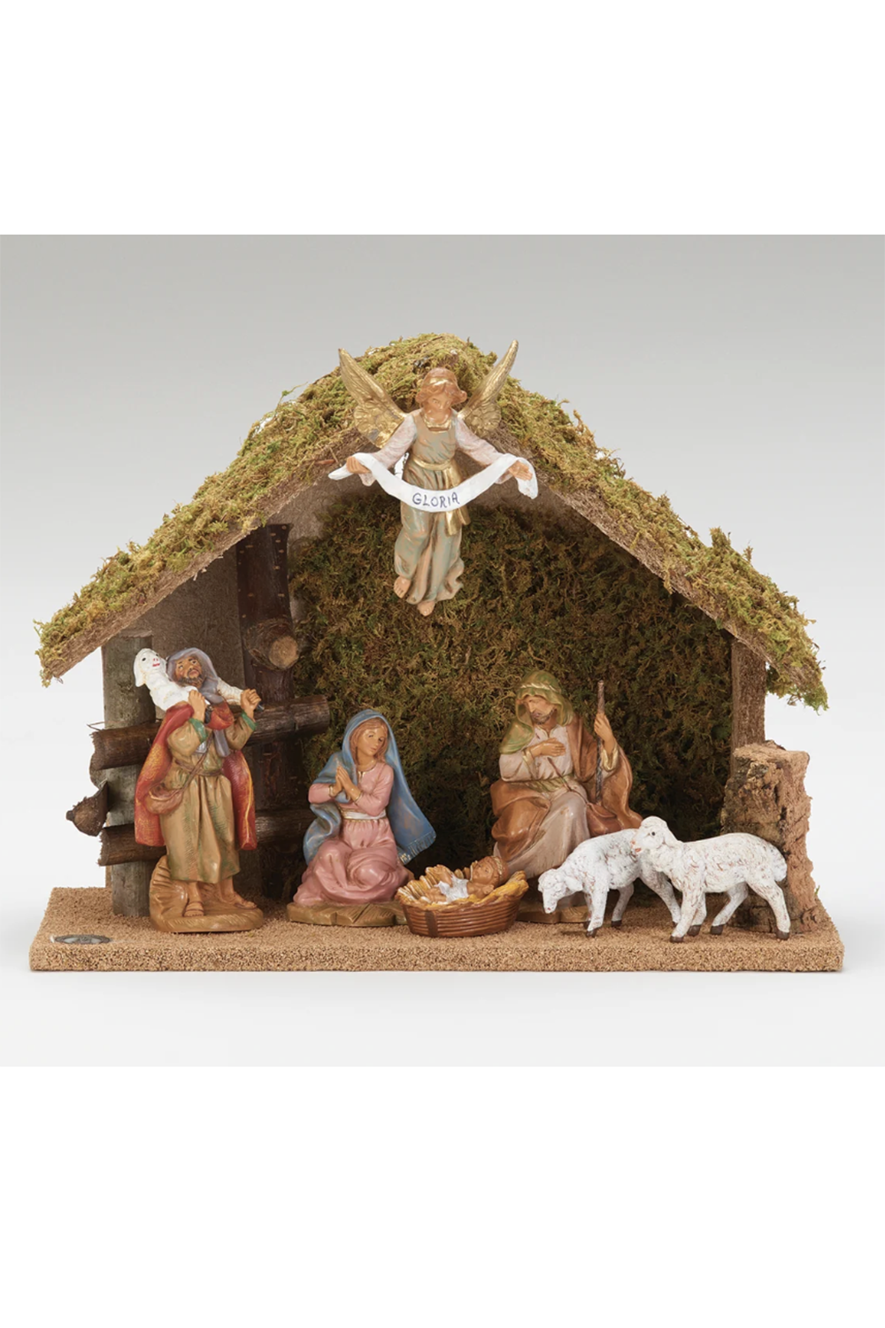 RM Fontanini 7-PC Nativity Set with Traditional Italian Stable