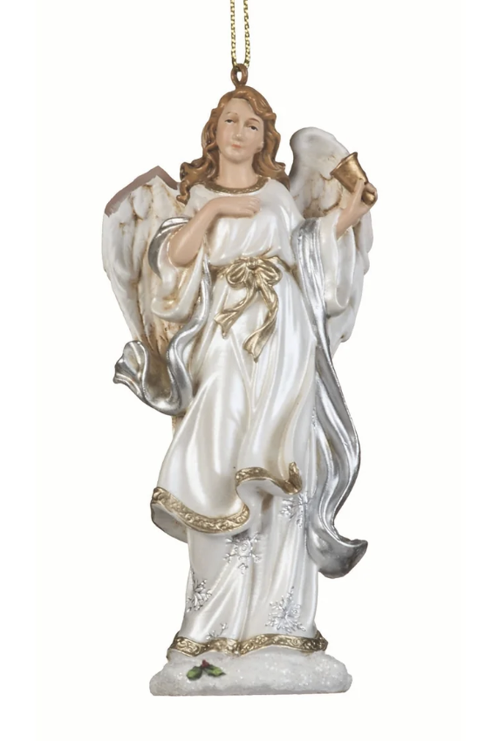 Resin Ornament - Angel with Bell