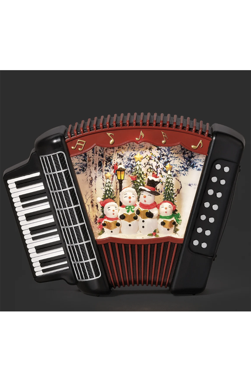 RM Lighted Musical Snowman Carolers Accordian