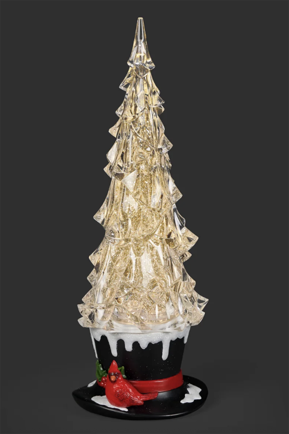 RM Lighted Clear Tree on a Top Hat