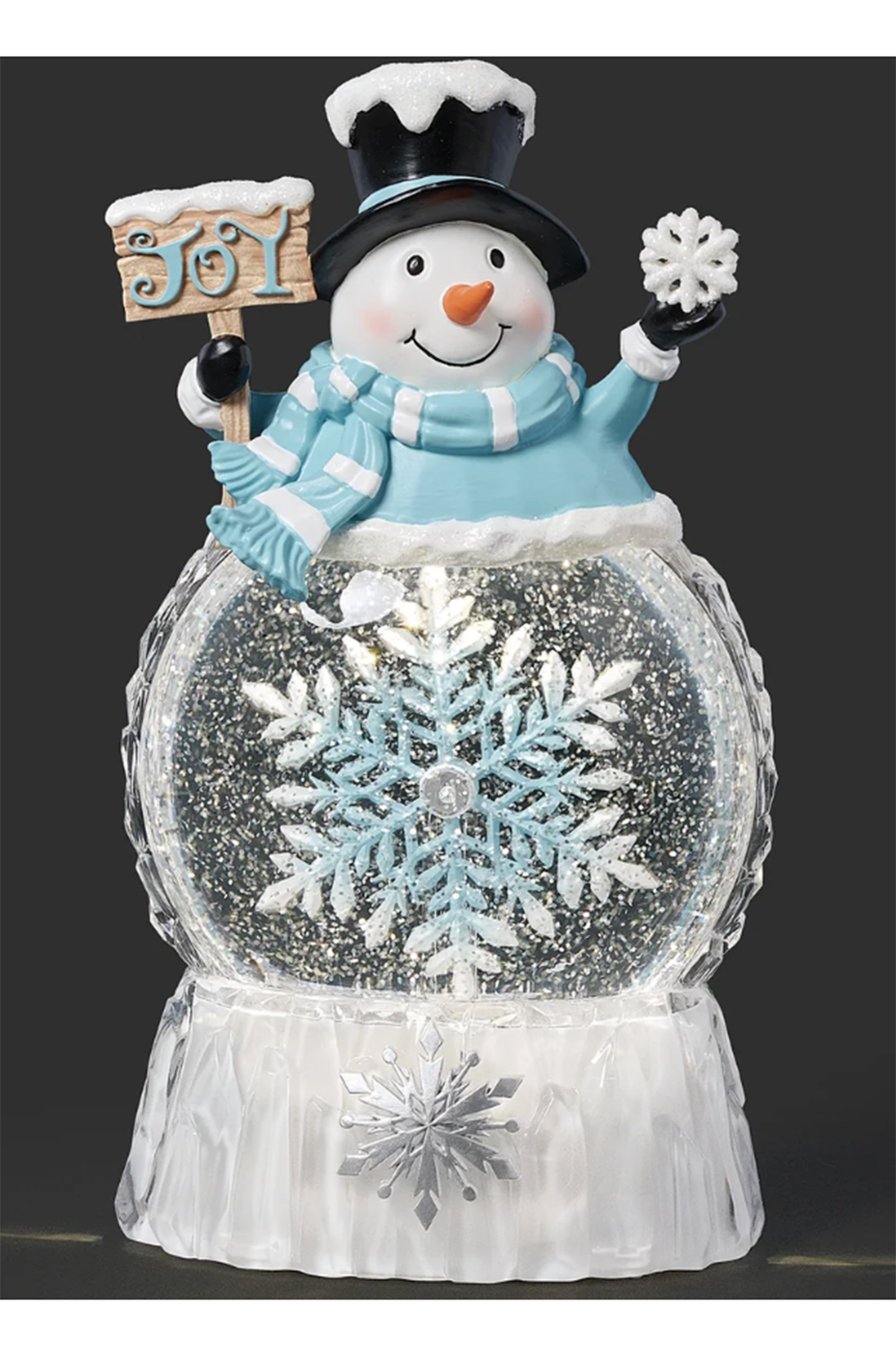 RM Lighted Snowman with Rotating Snowflake