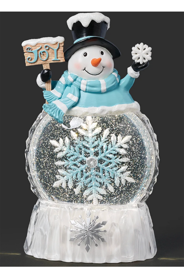 RM Lighted Snowman with Rotating Snowflake