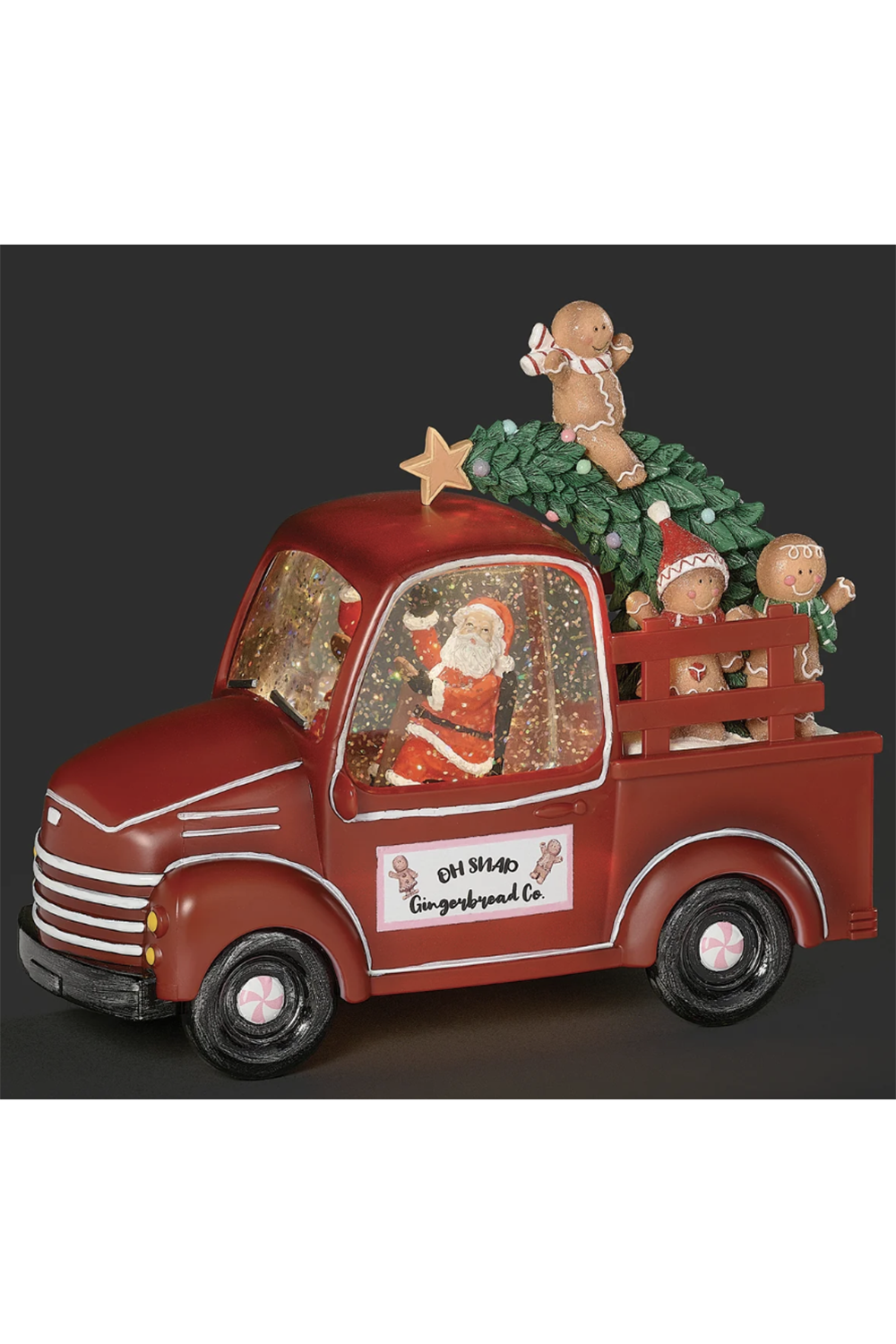 RM Lighted Santa & Gingerbread Truck