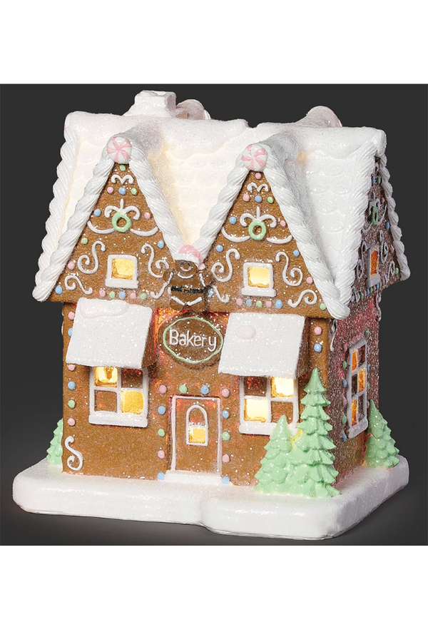RM Lighted Gingerbread Bakery