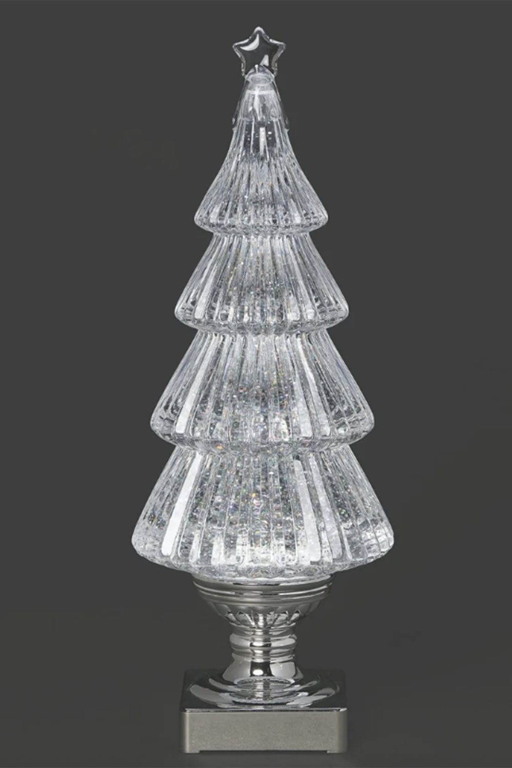 RM Lighted Swirl Four-Tier Tree