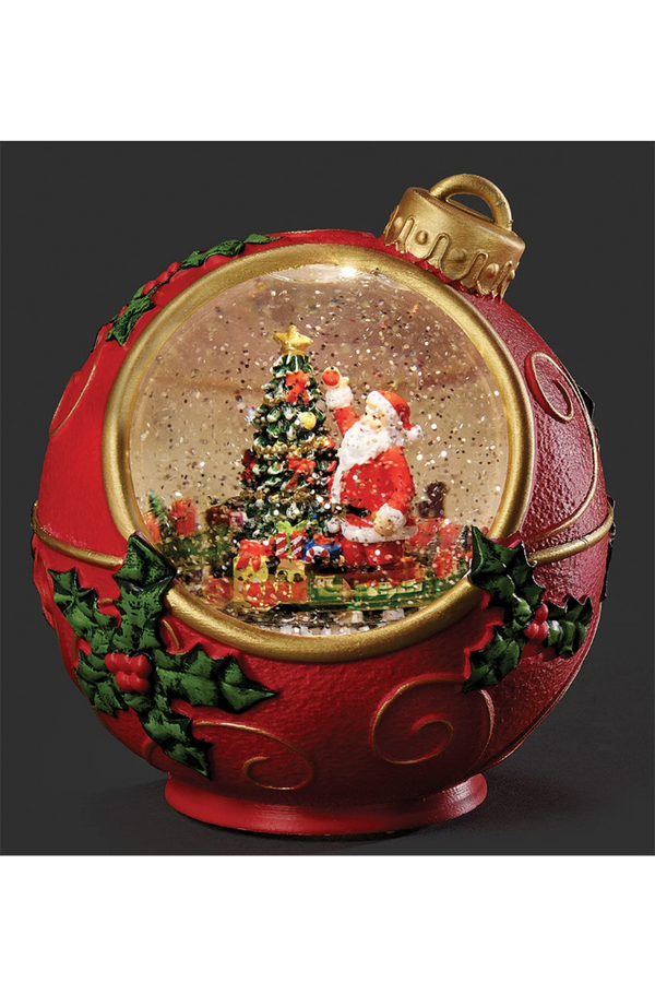 RM Lighted Santa's Holiday Tree Ornament Figure