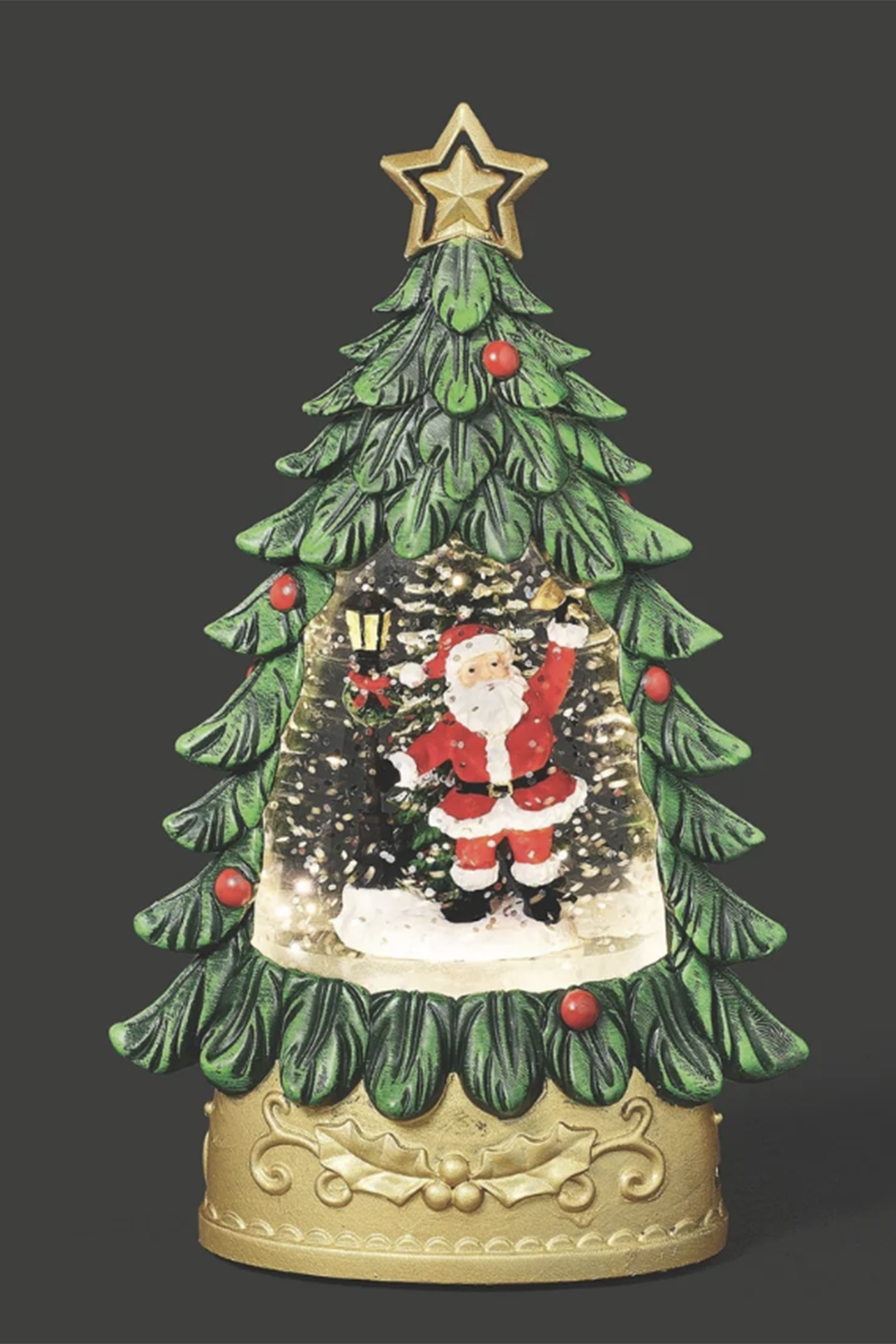 RM Lighted Mini Tree with Santa Scene