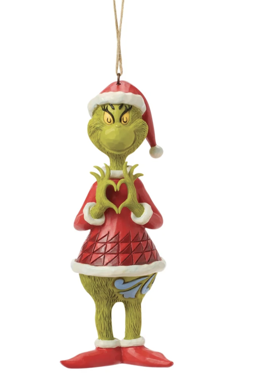 Funky Ornament - Grinch with Heart Hands