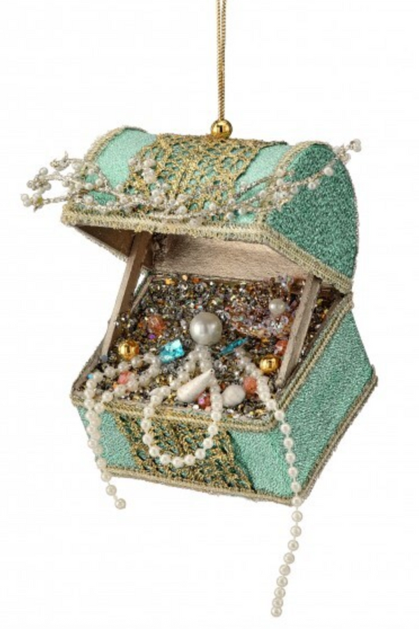 Funky Ornament - Glitter Sea Treasure Chest