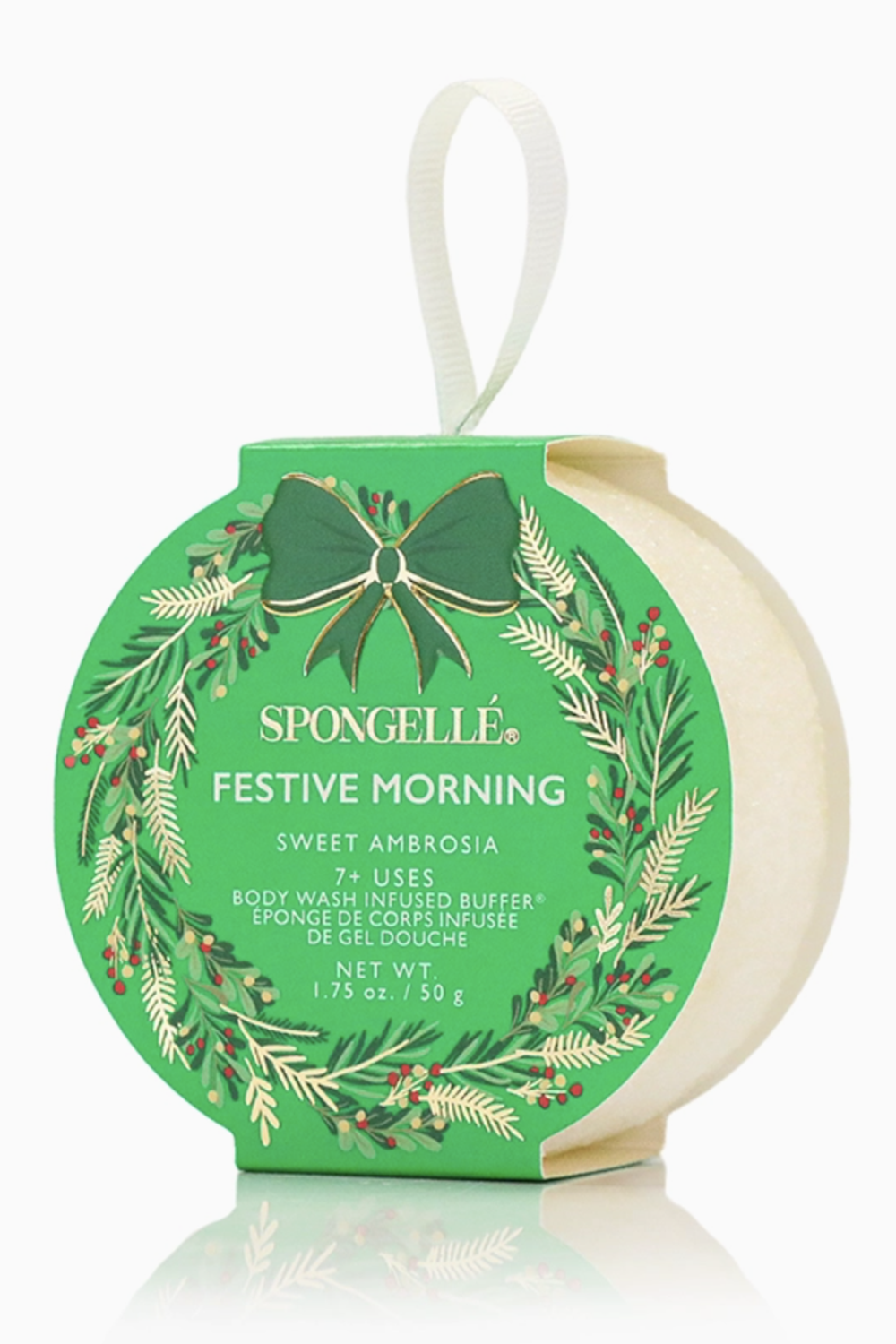 Spongelle Holiday Buffer Scrub Wash - Wreath Shape