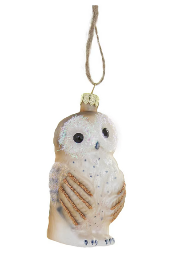 Glass Ornament - Bashful Owl