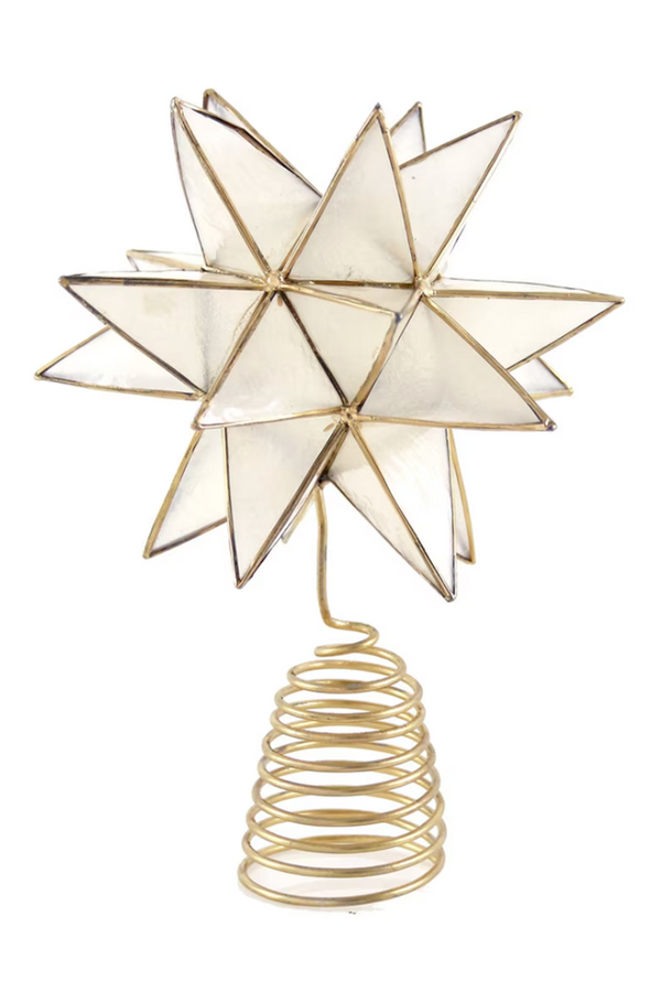 Faceted Star Tree Topper - Large