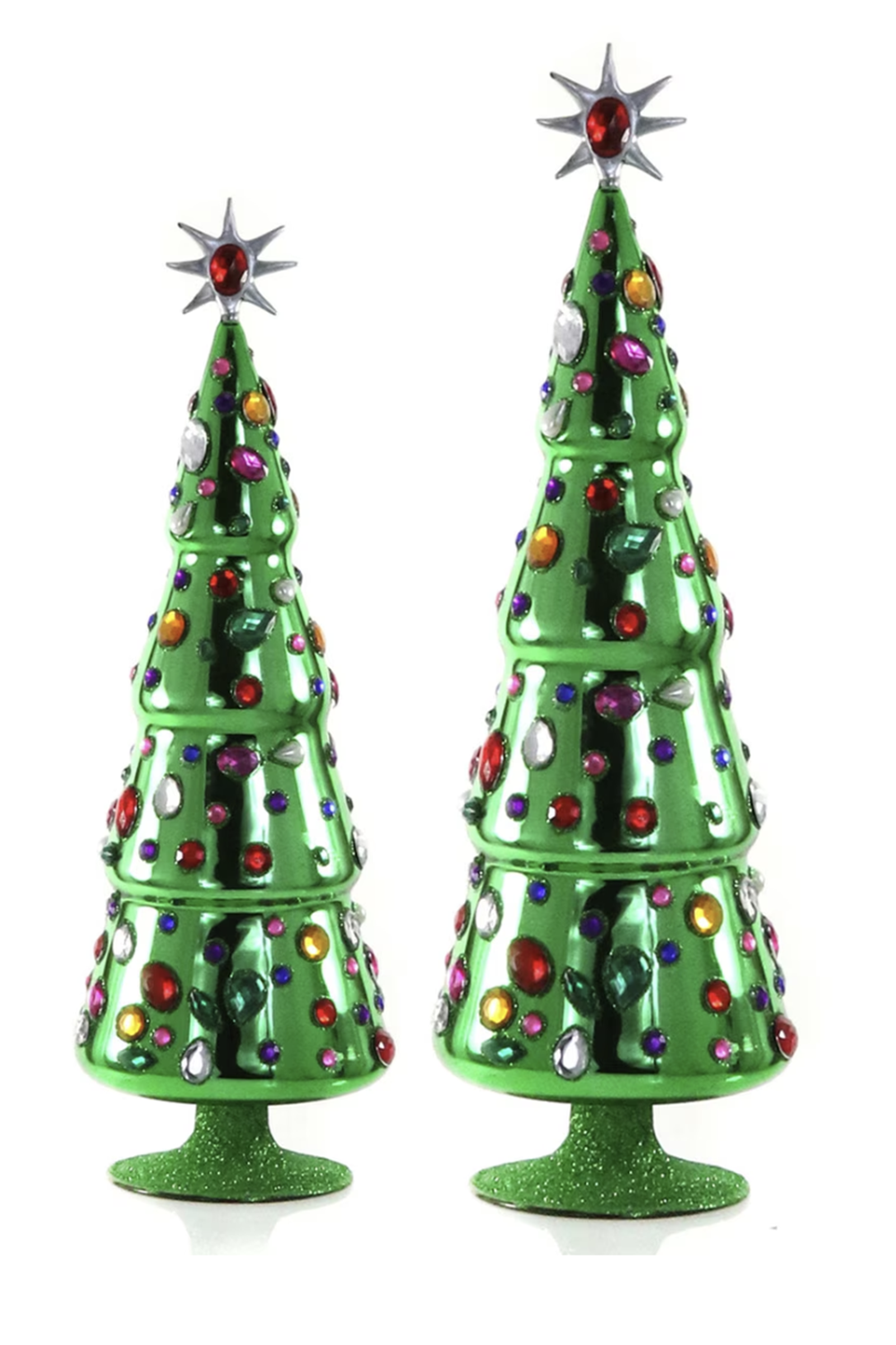 Collected Gem Glass Tree Figure - Green