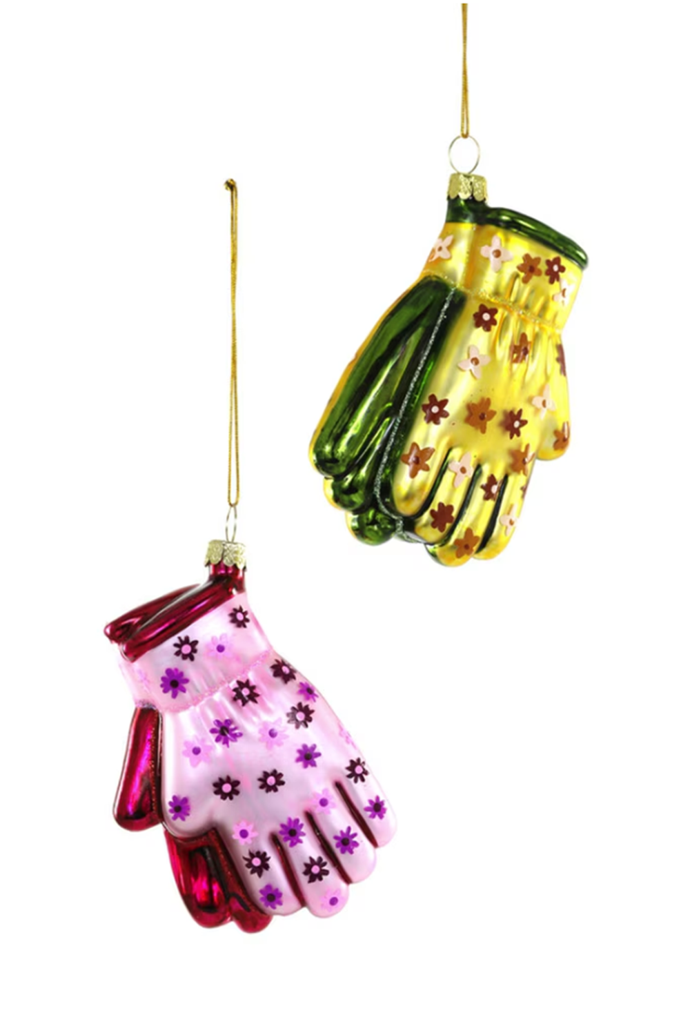 Glass Ornament - Gardening Gloves