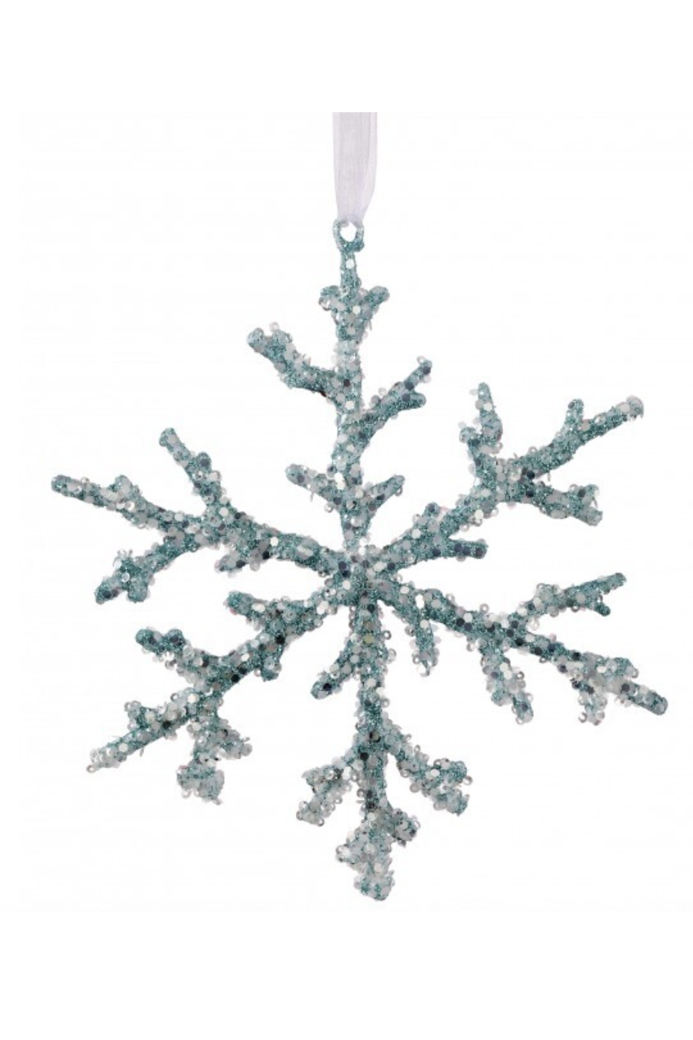 Funky Ornament - Coral Branch Snowflake