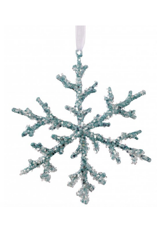 Funky Ornament - Coral Branch Snowflake
