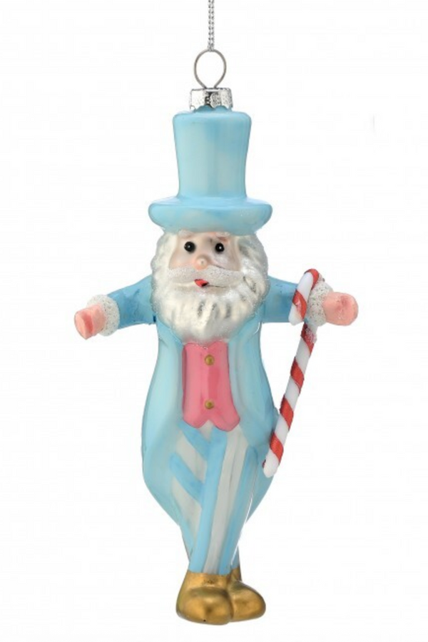 Funky Ornament - Peppermint Santa