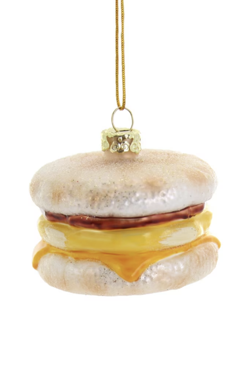 Glass Ornament - Egg Mcmuffin Sandwich