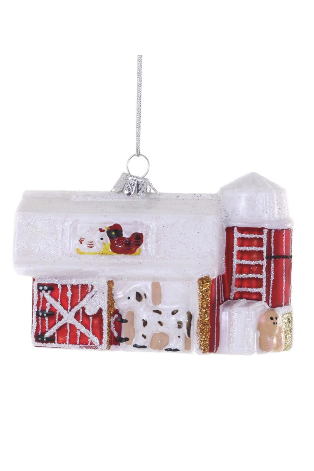 Glass Ornament - Vintage Toy Barn
