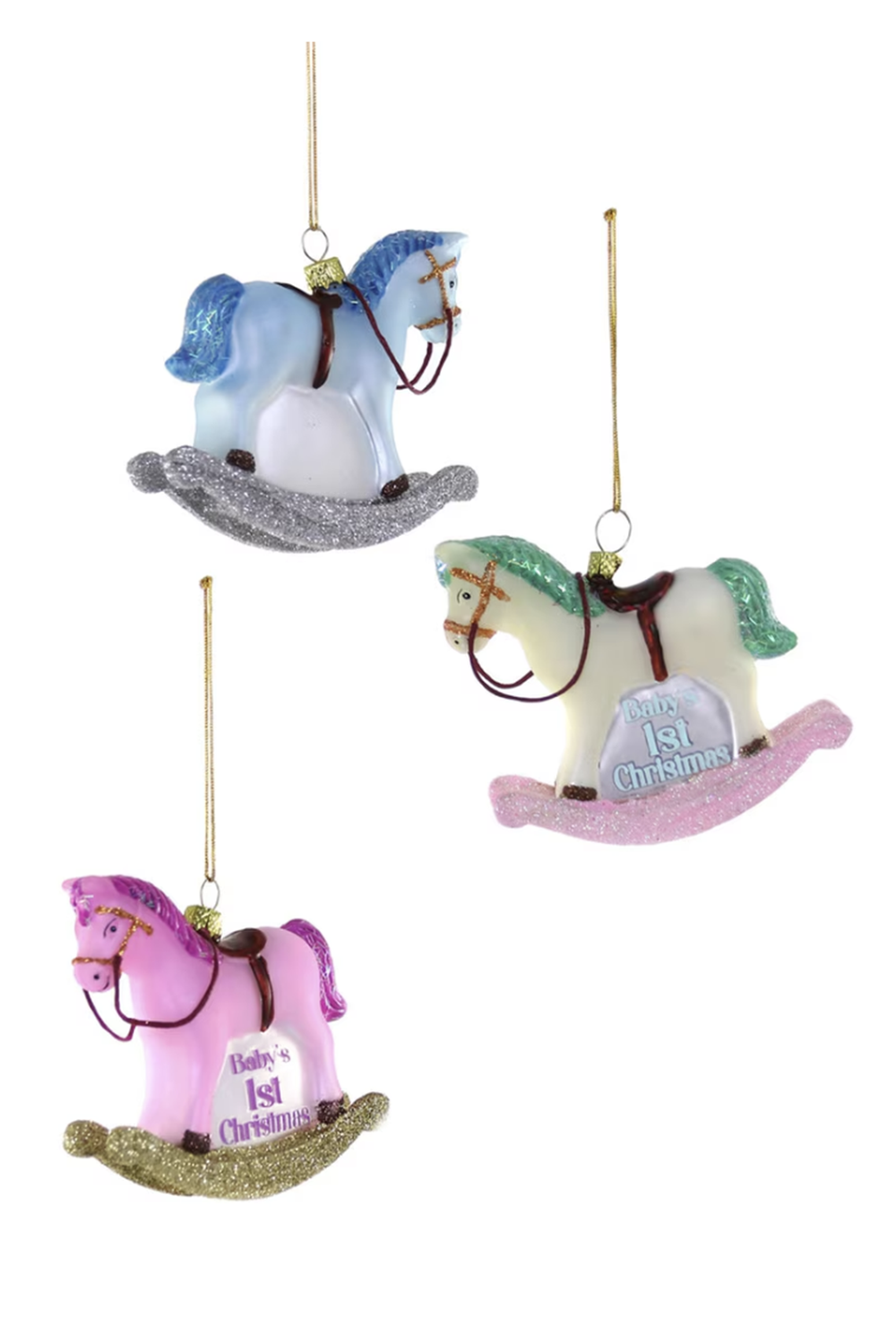 Glass Ornament - Vintage Rocking Horse