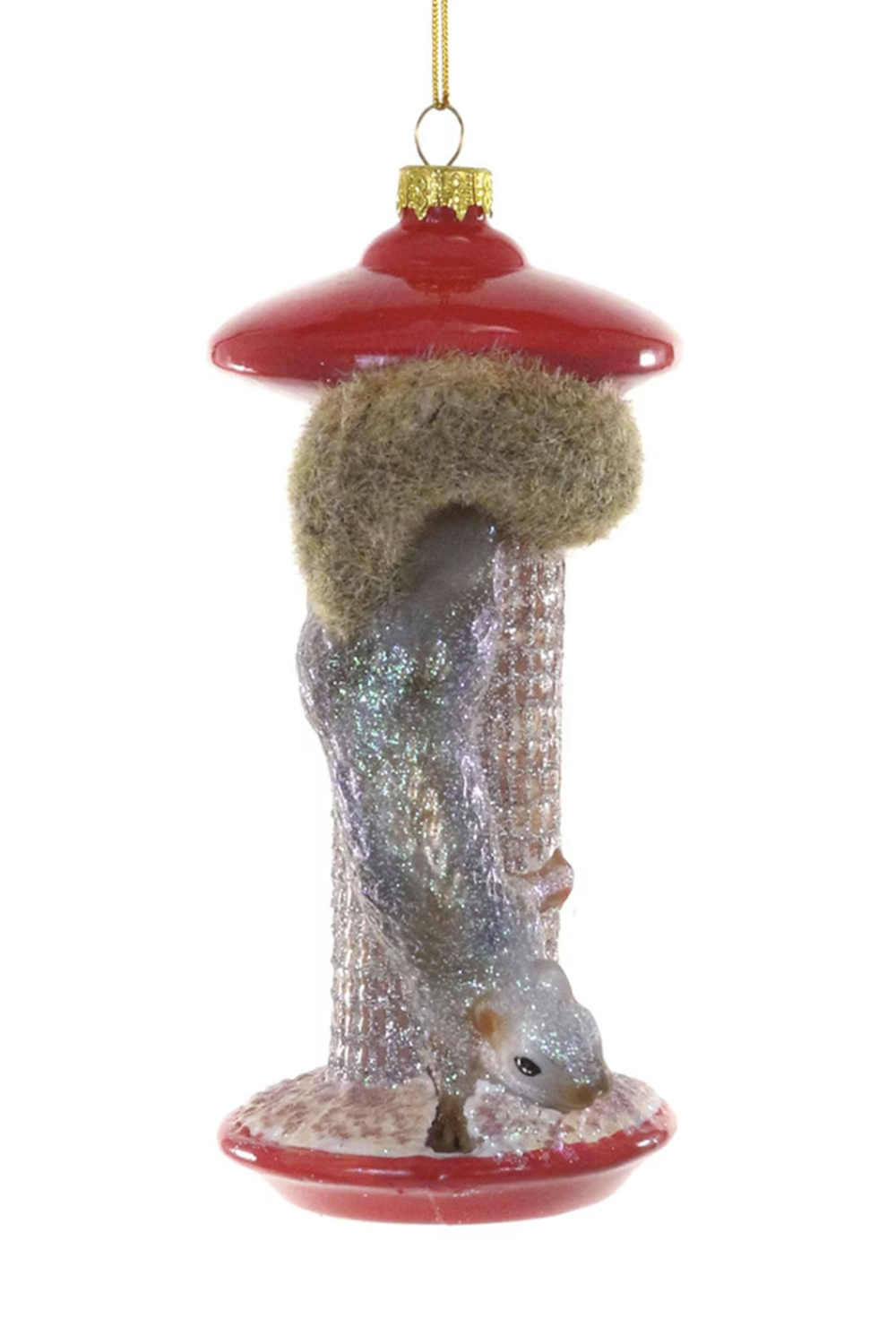 Glass Ornament - Pesky Squirrel