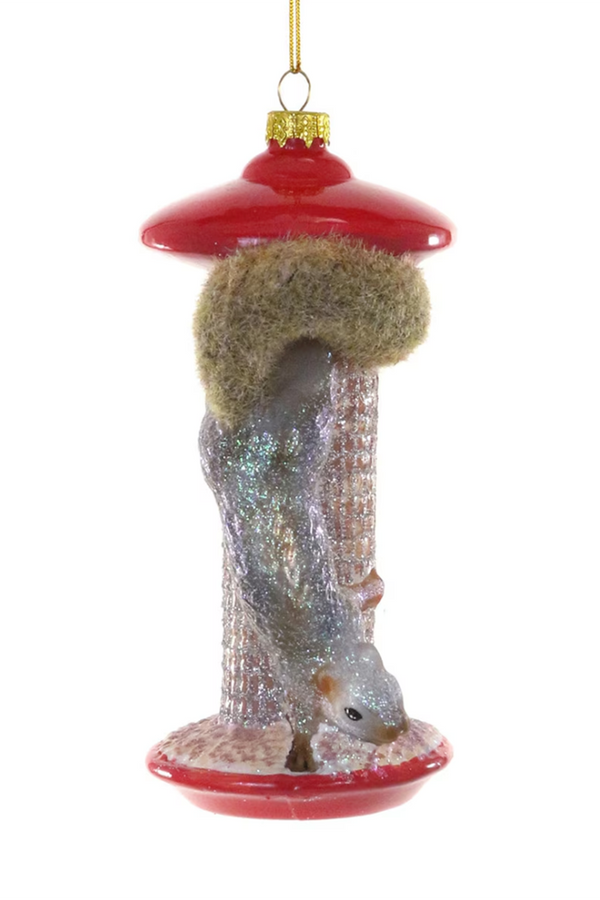 Glass Ornament - Pesky Squirrel
