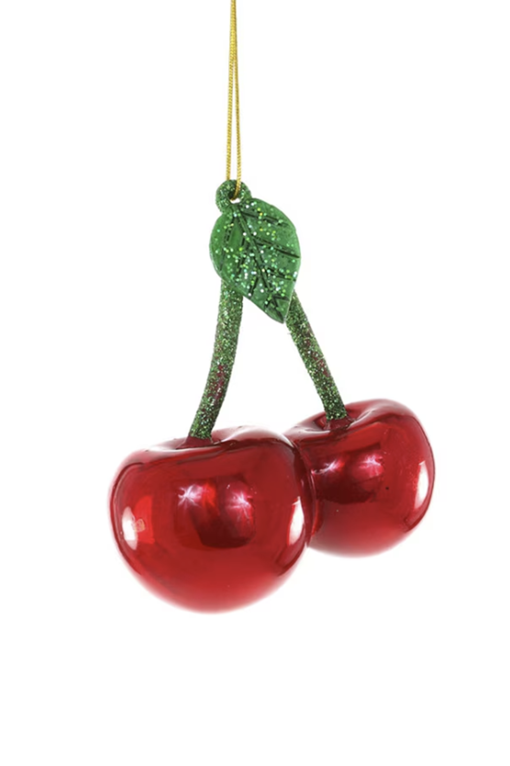 Glass Ornament - Cherries Pair