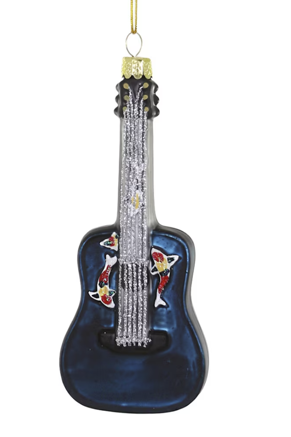 Glass Ornament - Koi Fish Guitar